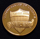 2019 W Proof Dcam Lincoln Cent Shield From Proof Set West Point Coin