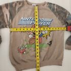 Vintage 1989 Nintendo Power Super Mario Bros 2 Sweatshirt Brown Camo - Bratz