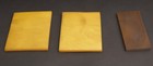 Lot Of 3 Vtg Butterscotch   Brown Bakelite Slabs Panel Flat Stock Plate Sheet