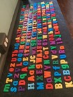 Vintage Magnetic Alphabet Letters Huge Lot Upper   Lower Case Letters Very Clean