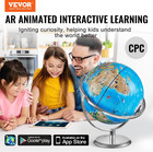 Educational Globe For Kids 10 In 254 Mm Interactive Ar World Globe With Ar Golde