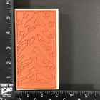 Judikins Snow Covered Pine Tree With Stars Christmas Rubber Stamp Wood Mounted