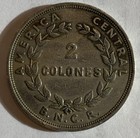 1948 Costa Rica 2 Colones One Year Type Bncr  Xf  Free Shipping          