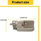 Set Of 4 Interior Inside Inner Door Handle Beige For Toyota Corolla 2003-2008