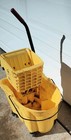 Rubbermaid Wavebrake Commercial Mop Bucket W Sidepress Wringer 35 Qt Yellow Good