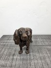 Vtg Jennings Brothers Bronze Plated Cast Metal Cocker Spaniel Dog Figure Jb 300
