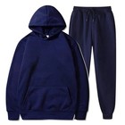 Fleece Hoodie Sweatpants Set Unisex Jogger Tracksuit Men Women Sportswear