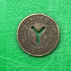 Nyc New York City Transit Authority Subway Token - Cutout Y -  Good For One Fare