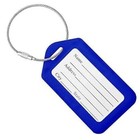 10x Blue Luggage Tags For Suitcases Travel Bag Tag Name Label With Steel Loop