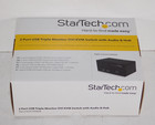 New Startech Sv231tdviua 2 Port Usb Triple Monitor Dvi Kvm Switch With Audio Hub