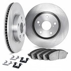 For Pontiac G6 2005-2010 Brake Rotor Set Front   Plain Rotor Style   Cast Iron