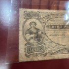 Uruguay Bank Note  10 Pesos 1885   Banco Ingles Rio De La Plata  Rare  