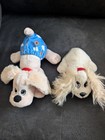 Lot Of 6 Vintage Tonka Pound Puppies   Stuffed Plush Dog