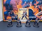 Heroquest  Mage Of The Mirror Elven Warriors  4  - Painted Upgrade Pack   Cards