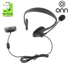 Xbox 360 Gaming Chat Headset Controller 2 5mm Onn Mic Mute Controls Black Wired