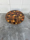 Fine Roger Capron  Style Mid Century Mosaic Tile Round Coffee Table   Cape Cod