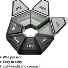 7 Day Pill Organizer Weekly Pill Box Medicine Holder Travel Pill Case