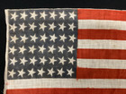 Antique 42 Star Flag  12  X 17  Authentic And Original Circa 1890
