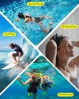 3 Pairs Swimming Earplugs Waterproof Silicone Reusable Comfort Fit With Case