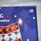Vintage Kmart 120 Light American Flag Lighted Holographic Window Decoration