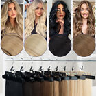 Thick 4pcs 100  Real Remy Full Head Clip In Human Hair Extensions Double Weft Uk