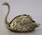 Novelty Solid Silver Swan Animal Pin Cushion   Sewing Needlework 2004 43g