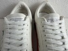 Men   s Off-white Vulcanized Low Canvas Sneakers Size 12 White blue