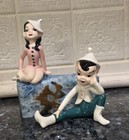 Vintage Mid Century 2 Pixie Elves elf Kitsch Christmas holland Mold    epic 