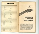 1963-64 John Deere Farmers Pocket Notebook Carlyle   Anderson Hamilton Va