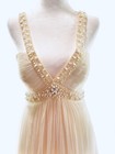 Pronovias Silk Wedding Dress Size 8 Altered To Size 2 Beaded Ivory Gown Bridal