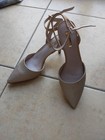 Louise Et Cie Lo-eaperance 8m Women Shoes Rose Gold  Mett Stringy  Pointed Heels