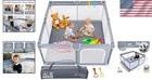 Portable Baby Playpen - Effortless Setup   Travel Crib
