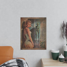 Vintage Alien Abduction Wall Art  Sexy Sci-fi Ufo Decor  Romantic Cryptid Poster