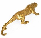 Brass Wild Animals Leopard Figurine Animal Statue Decoration