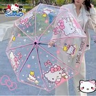 Transparent Umbrella Automatic Cartoon Folding Umbrella Cute Children s Umbrella