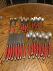 30 Piece Laguiole Red Flying Colors Stainless French Flatware