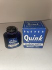 Nos-parker Quink Washable Blue Fountain Pen Ink 2oz  60ml  W solv-x Vintge