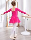 Zaclotre Ballet Leotards For Girls Toddler Classic Long Sleeve Criss-cross Back
