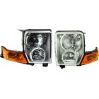Headlight Set Of 2 Left Right Clear Lens Bulb For Jeep Commander 06 10