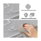 Simple Houseware Heavy Duty 3-bag Laundry Sorter Rolling Cart  Silver assorte   