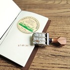 12-year Date Wooden Roller Date Stamp  Vintage Adjustable Wheel Stamp For Jou   