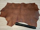 7-8oz Veg-tan Sierra Brown Leather Full Grain Shoulder Panel sheet square 13 sq