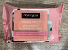 Neutrogena Visibly Clear Pink Grapefruit Facial  Cleansing Wipes  2 Pack