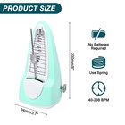 Mechanical Metronome Musical Timer For Piano Guitar light Blue