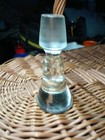    vintage Solid Clear Glass Decanter Stopper Replacement Tapered Ground Joint