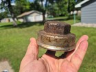 Antique Rare Elgin Threaded Grease Cap Hub Cap Axle Cap