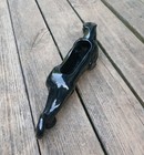 Vintage 1960s Mcm Ceramic Crouching Black Panther Planter Decor Mid Century 16  