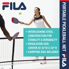 Fila Accessories Pickleball Net  22 Ft  All-weather  Durable  Easy Setup