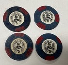 Lot Of 4 Vintage Horseshoe Club Casino  1 Poker Chips - Las Vegas - Binions