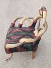 Antique 19th Century Arts Crafts Western American Horn Chair Pro Reupholstered 